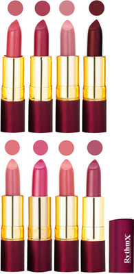 

Rythmx Supreme Matte Lipstick Combo Of 8 Pcs 67(Multicolor)