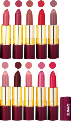 

Rythmx Matte Lipstick Set Of 10 Pcs 94(Multicolor)