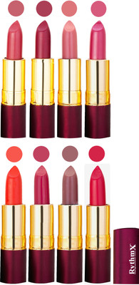 

Rythmx Supreme Matte Lipstick Combo Of 8 Pcs 68(Multicolor)