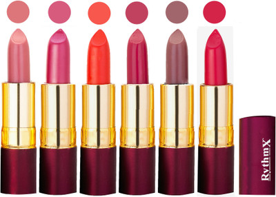 

Rythmx Dry Matte Lipstick Combo Set Of 6 Pcs 52(Multicolor,)