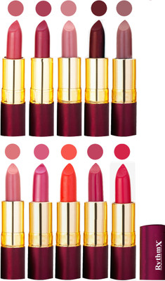 

Rythmx Matte Lipstick Set Of 10 Pcs 96(Multicolor,)