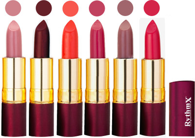 

Rythmx Dry Matte Lipstick Combo Set Of 6 Pcs 49(Multicolor,)