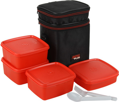 

Jaypee Plus Wonder Bag 4 4 Containers Lunch Box(2250 ml), Red