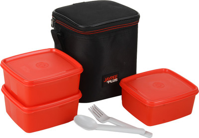 

Jaypee Plus Wonder Bag 3 Containers Lunch Box(1800 ml), Red
