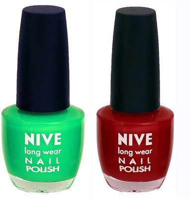 

Nive Colour Blast Nail Polish (Set of 2 Nail Polish) Green,Green(Pack of 2)