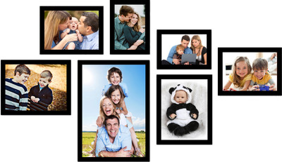 

Swadesi Stuff MDF Photo Frame(Black, 7 Photos)