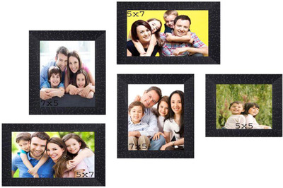 

Aspiration MDF Photo Frame(Black, 5 Photos)