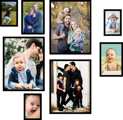 

Swadesi Stuff MDF Photo Frame(Black, 8 Photos)