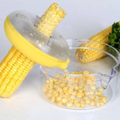 

Global Gifts Global Corn Cutter with stainless steel blades NA Peeler(Yellow)