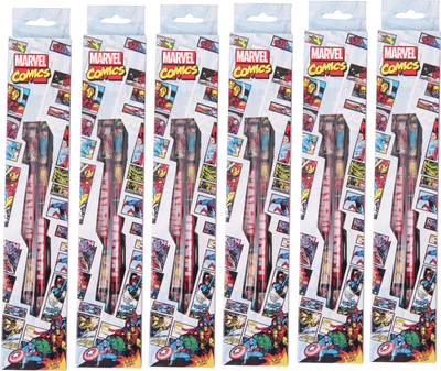 Marvel HMMWWP 73115-AV [6 PCS] Pencil(Set of 6, Multicolor)