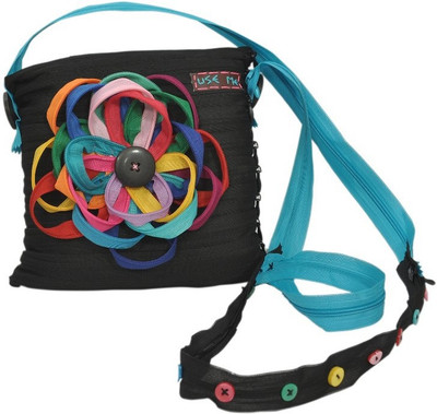 

USE ME Multicolor SLING CUM POUCH Bag for Women |Multipurpose | Recycled | Travel Kit | Cute Pencil Purse Pouch(Multicolor)