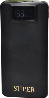 

SUPER 12000 mAh Power Bank (PING ULTRA SLIM, 2 Port With Led & digital Display)(Black, Lithium-ion)