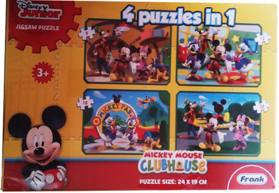 

kidoz kingdom FRANK MICKEY MOUSE 4 IN 1 PUZZLE(24 Pieces)