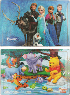 

Tickles Wooden Cartoon Puzzles Set 204 pieces Jigsaw Puzzle (Set Of 2)(45 Pieces)