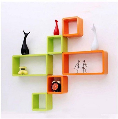 

A.S Wood Bamboo Wall Shelf(Number of Shelves - 6)