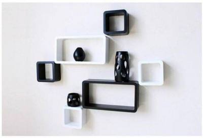 

A.S Wood MDF Wall Shelf(Number of Shelves - 6)