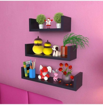 

A.S Wood MDF Wall Shelf(Number of Shelves - 3)