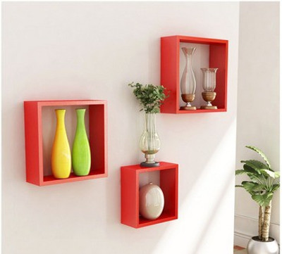 

A.S Wood MDF Wall Shelf(Number of Shelves - 3)