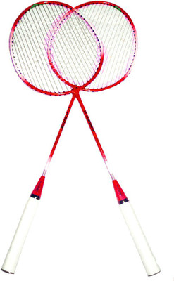 

Heega Konex red CI0004 Red, White Strung Badminton Racquet(G4 - 3.25 Inches, .5 g)