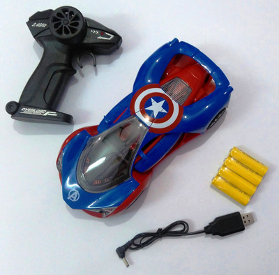 

kanha toys Avengers Full Function R/C Car With Chargeable Batteries(Blue, Red)