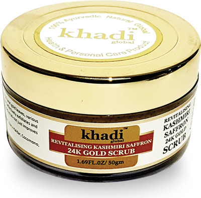 

Khadi Global Revitalising Kashmiri Saffron 24K Gold Scrub(50 g)