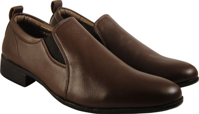 

Action Synergy Men's Formal Shoes Brown UNS4503 Slip On For Men(Brown