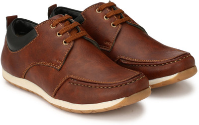 

Fentacia Brogue Casuals For Men(Brown, Black