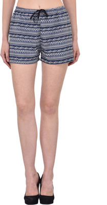 MAYRA Geometric Print Women Multicolor Basic Shorts