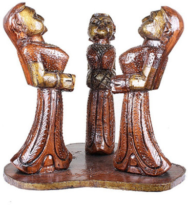 

Apkamart Handicraft Wooden Corner - Decorative Figurines for Home Decor and Gifts Decorative Showpiece - 46 cm(Wooden, Brown)