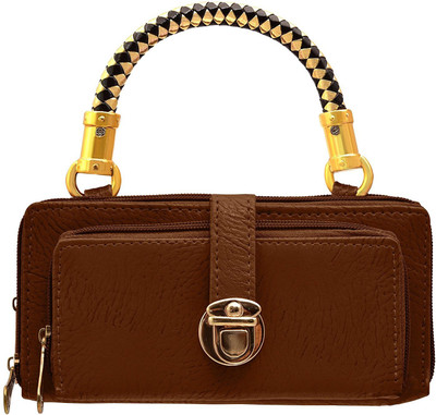 

Tap Fashion Women Casual Brown PU Hand-held Bag