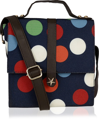 

Kleio Women Casual Blue Canvas Sling Bag