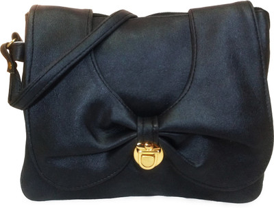 

Chalissa Girls Casual Black PU Sling Bag