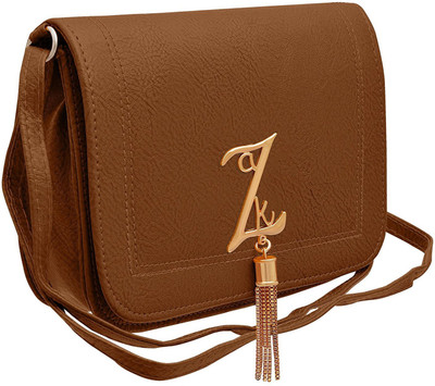 

tap fashion Women Casual Brown PU Sling Bag