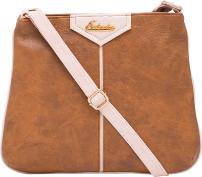 ESBEDA Women Casual Tan PU Sling Bag