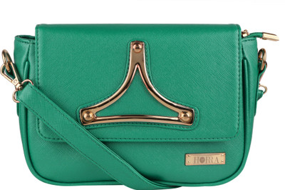 

Horra Women Casual Green PU Sling Bag