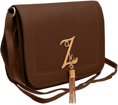

Tap Fashion Women Casual Brown PU Sling Bag