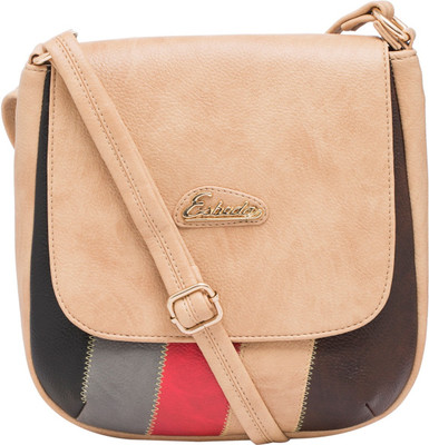 

ESBEDA Women Casual Beige PU Sling Bag
