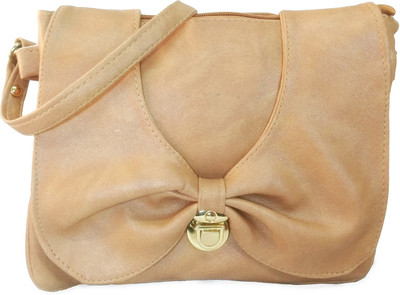 

Chalissa Girls Casual Tan PU Sling Bag