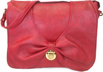 

Chalissa Girls Casual Red PU Sling Bag