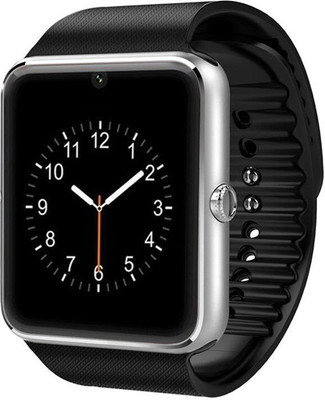 

VibeX ® Clock Sync Notifier Support Sim Card Bluetooth Connectivity Smartwatch(Black Strap Free Size)