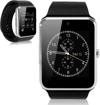 

VibeX ™ GT08 Bluetooth 3.0 Smart Watch with Camera SIM Smartwatch(Black Strap Free Size)