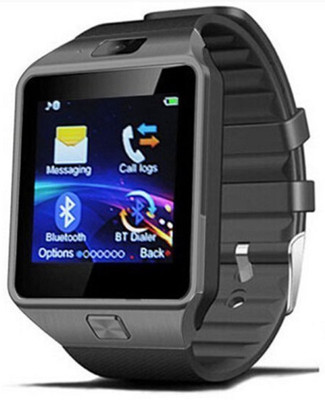 

VibeX ® Bluetooth Mobile Phone Clock Support SD SIM With Camera Pedometer Smartwatch(Black Strap Free Size)