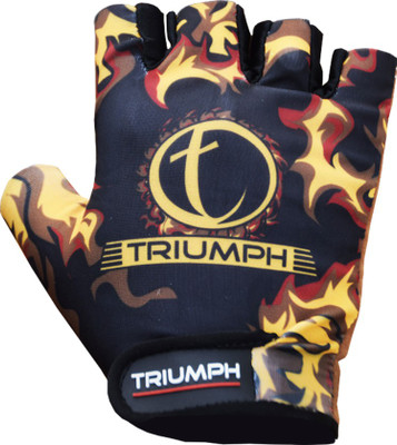 

Triumph Cross Trainer Gym & Fitness Gloves (M, Black, Yellow)