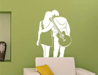 

Wall Guru  Home Décor wall Sticker(Pack of 1, White