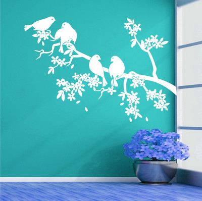 

Wall Guru  Home Décor wall Sticker(Pack of 1, White
