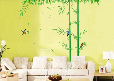 

Oren Empower Bamboo Fashion Decorative Removable Wall Stickers(250 cm X cm 230, Green)