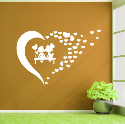 

Wall Guru  Home Décor wall Sticker(Pack of 1, White