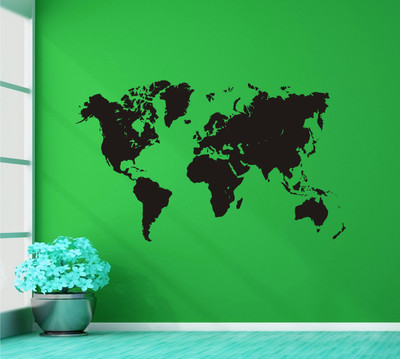 

Wall Guru  Home Décor wall Sticker(Pack of 1, Black