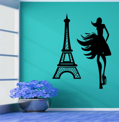 

Wall Guru  Home Décor wall Sticker(Pack of 1, Black