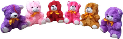 Welo Baby Soft and Attractive Small 18 cm Pack of 6 47 cm Multicolor Welo Soft Toys
